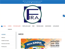 Tablet Screenshot of fira.edu.br